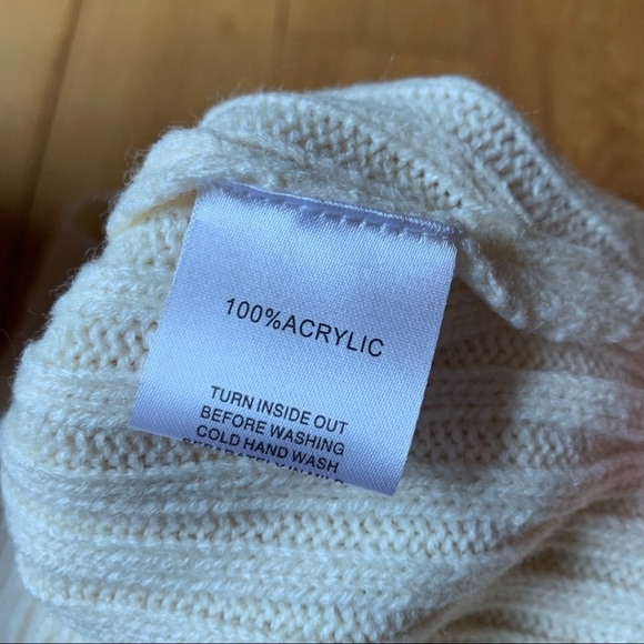 NEW Sabo Skirt Nikkou Knit Crop Tank Top Neutral Cream Neck Acrylic Australia - Picture 9 of 12